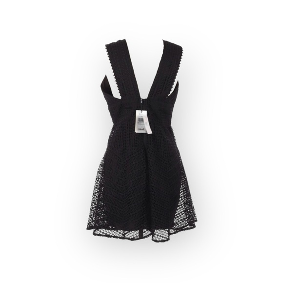 new Bardot ♥︎ Fit & Flare Lace Mini Cocktail Dress ♥︎ Black Tie Red Carpet ♥︎ M - Picture 14 of 16